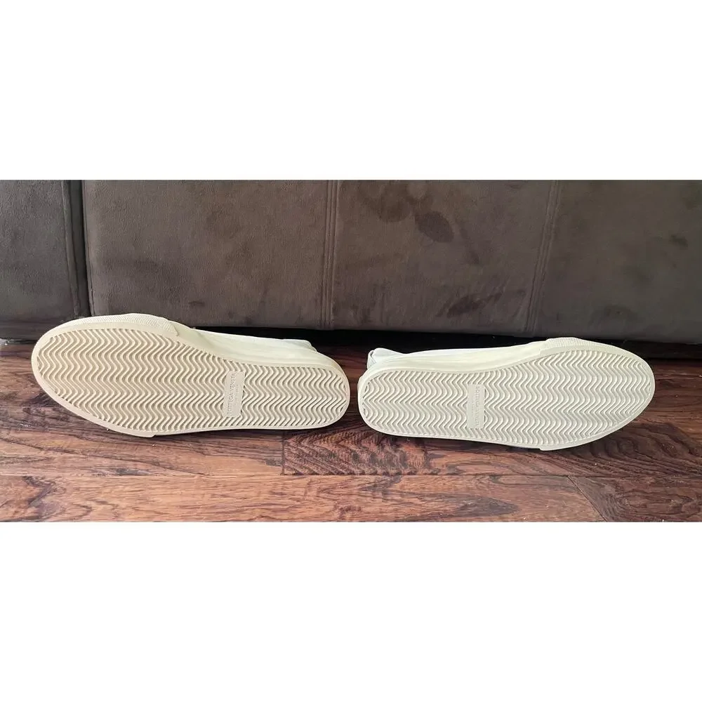 $895 NIB Bottega Veneta Beige Canvas Combat Boots Size 42(9)